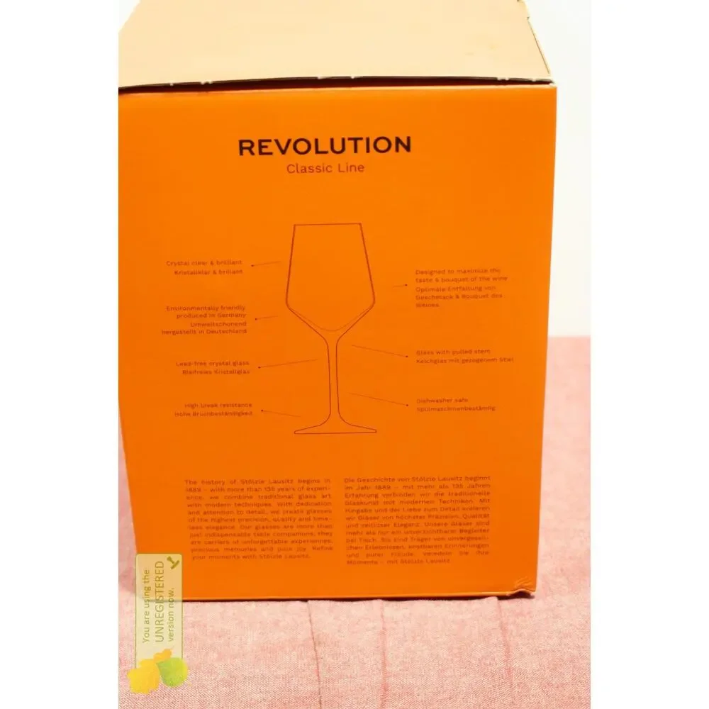 Stolzle Lausitz Revolution White Wine Glasses Qty 6